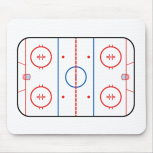 Ice Rink Diagram Hockeyゲームコンパニオン マウスパッド