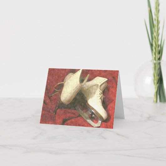 ICE SKATES AT REST THANK YOU Card カード (正面)