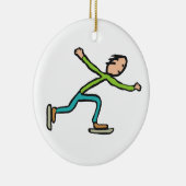 Ice Skating セラミックオーナメント (右)