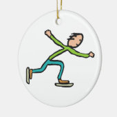 Ice Skating セラミックオーナメント (左)