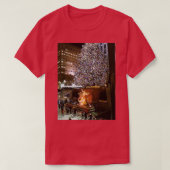 Ice Skating at Rockefeller Center NYC NY Tシャツ (デザイン正面)