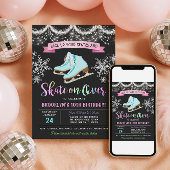 Ice Skating Birthday Invitation 招待状