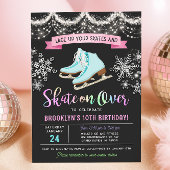 Ice Skating Birthday Invitation 招待状
