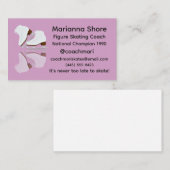 Ice Skating Coach Business Card 名刺 (正面/裏面)