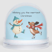 Ice Skating Dachshund  (正面)