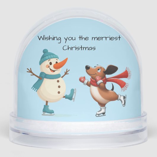 Ice Skating Dachshund  (正面)