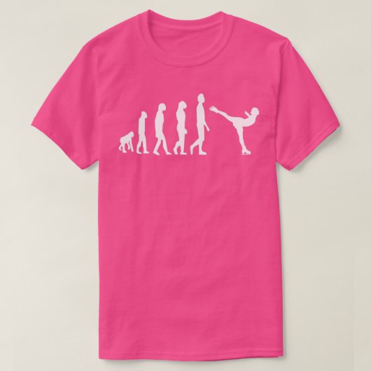 Ice skating figure skating ice dancer evolution tシャツ (デザイン正面)