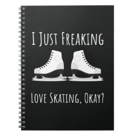 Ice Skating Gift Ideas Skater Winter Sports Female ノートブック