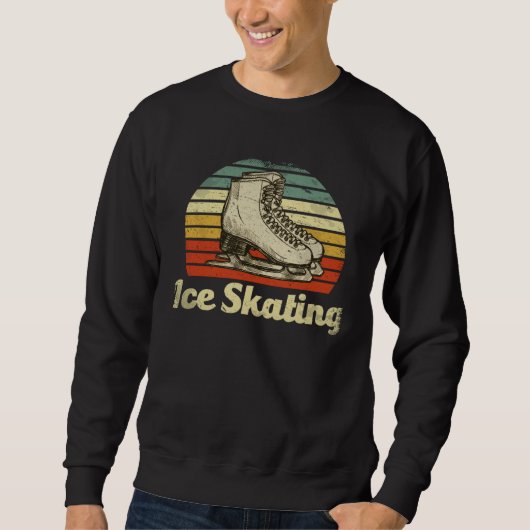 Ice Skating Ice Skates スウェットシャツ (正面)