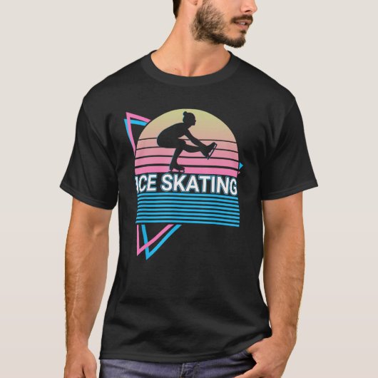 Ice Skating Retro Tシャツ (正面)