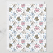 Ice Skating Scrapbook Paper (裏面)