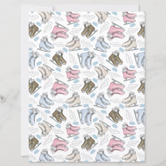 Ice Skating Scrapbook Paper (正面)