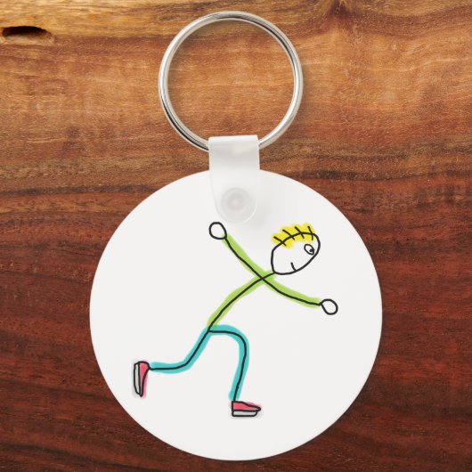 Ice Skating Stickman キーホルダー (裏面)