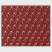 Ice Skating Stickman ラッピングペーパー (フラット)