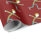 Ice Skating Stickman ラッピングペーパー (ロールコーナー)