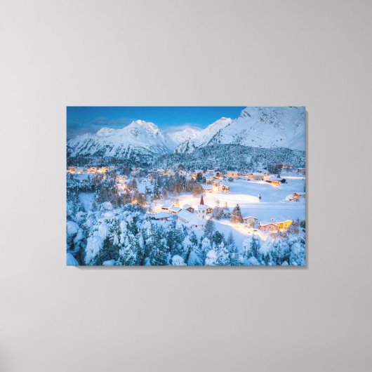 Ice & Snow | Graubunden, Engadin, Switzerland キャンバスプリント (正面)