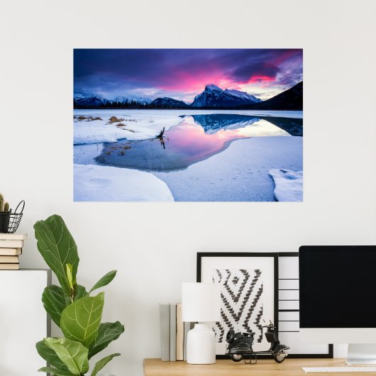 Ice & Snow | Mt. Rundle, Canada ポスター (ホームオフィス)