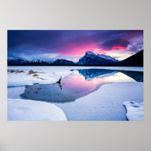 Ice & Snow   Mt. Rundle, Canada ポスター