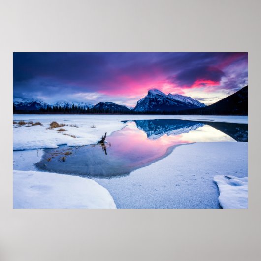 Ice & Snow | Mt. Rundle, Canada ポスター (正面)