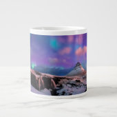 Ice & Snow | Northern Lights,  Kirkjufell Mountain ジャンボコーヒーマグカップ (正面)