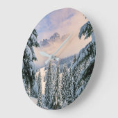 Ice & Snow | Rosengarten, Germany ラージ壁時計 (傾斜)