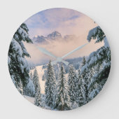 Ice & Snow | Rosengarten, Germany ラージ壁時計 (正面)