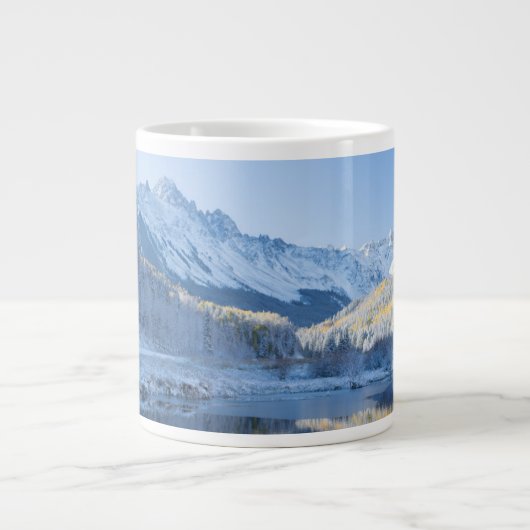 Ice & Snow | Silverton, Colorado ジャンボコーヒーマグカップ (正面)
