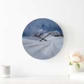 Ice & Snow | Tateyama-Kurobe, Japan ラージ壁時計 (ホーム)