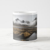 Ice & Snow | Vestrahorn Mountain, Iceland ジャンボコーヒーマグカップ (正面)