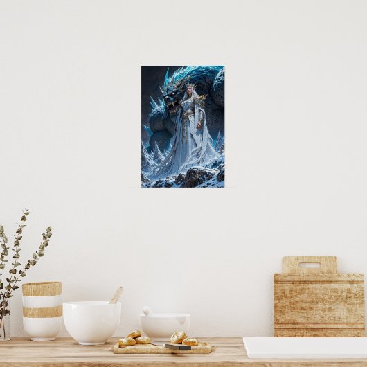 Ice Sorcerer Power Wall Art ポスター (キッチン)