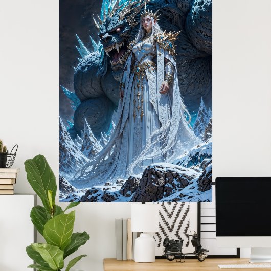 Ice Sorcerer Power Wall Art ポスター (ホームオフィス)