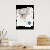 Ice Wasp Mountain ポスター (キッチン)