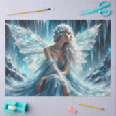 Ice wing Enchantress Winter Fairy Decoupage Paper 薄葉紙 (クラフト)