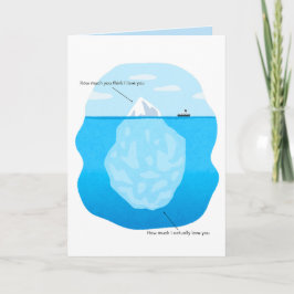 Iceberg Love Folded Greeting Card カード