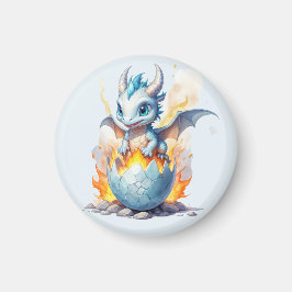 Iceborn Dragon Hatchling Fantasy マグネット