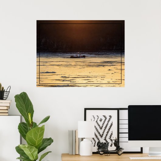 Icebreaker At Sunset ポスター (ホームオフィス)