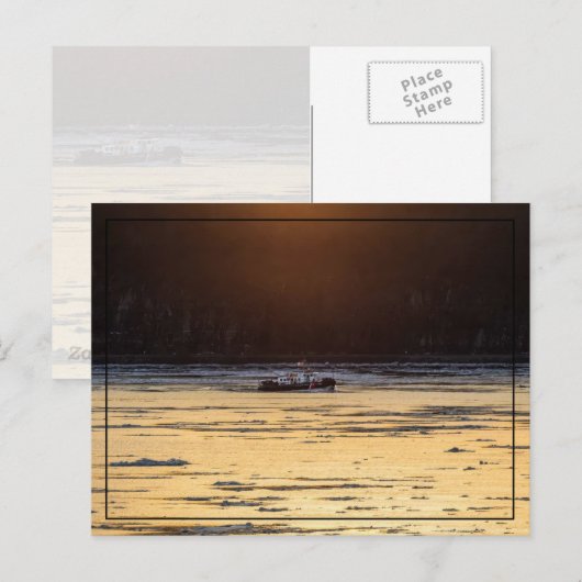 Icebreaker At Sunset ポストカード (正面/裏面)
