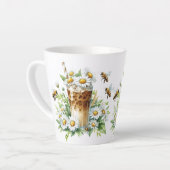 Iced Coffee and Bees カフェラテマグ (左アングル)