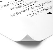 Iced Coffee Bar Drink Sign ポスター (角)