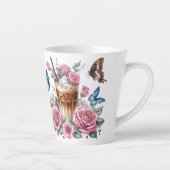 Iced Coffee & Butterfly Floral  カフェラテマグ (右)