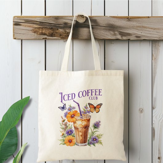 Iced Coffee Club Vintage Butterfly トートバッグ