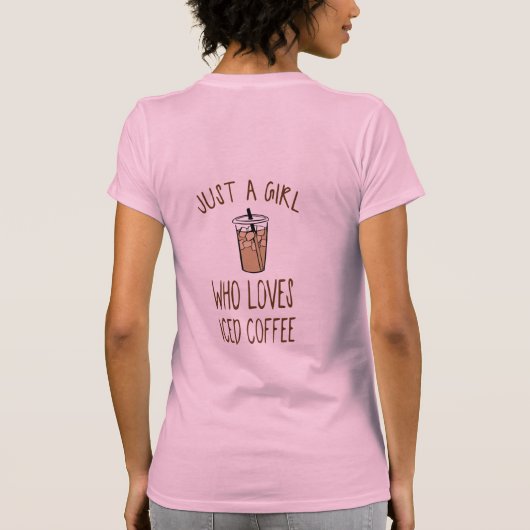 Iced Coffee Girl Tシャツ (裏面)