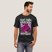 Iced Coffee Mascara and motorcycles Tシャツ (正面フル)