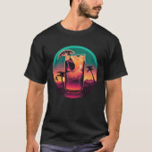 Iced Tea Synthwave 80s Retrowave Aesthetic  2 Tシャツ (正面)