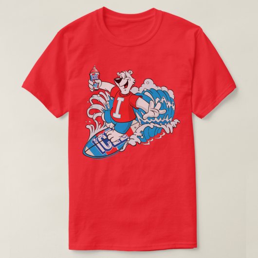 ICEEベアクラシックサーファー学生保険料 Tシャツ (デザイン正面)
