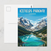 Icefields Parkway Canada ポストカード (正面/裏面)