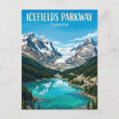 Icefields Parkway Canada ポストカード (正面)
