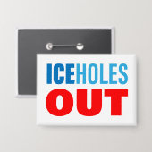ICEholes OUT 缶バッジ (正面/裏面)