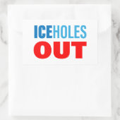 ICEholes OUT 長方形シール (バッグ)
