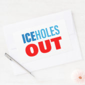 ICEholes OUT 長方形シール (封筒)